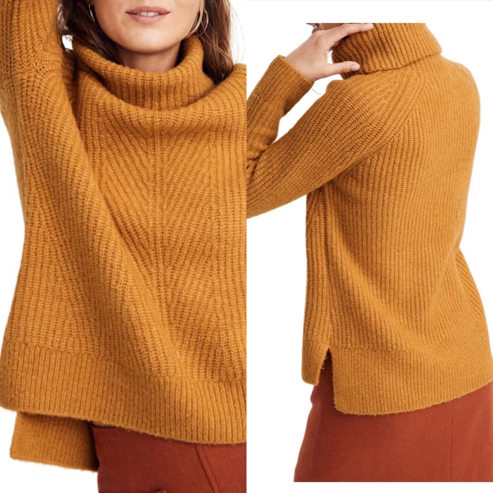 Madewell Mercer Turtleneck Sweater in Coziest Yarn